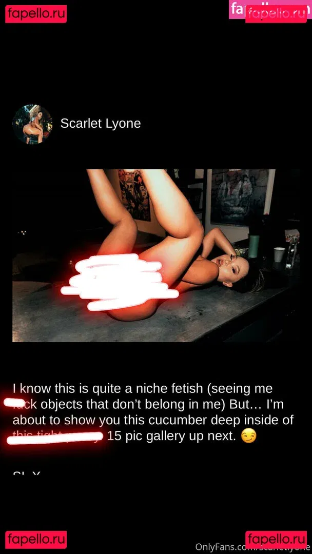 scarletlyone Onlyfans Photo Gallery 