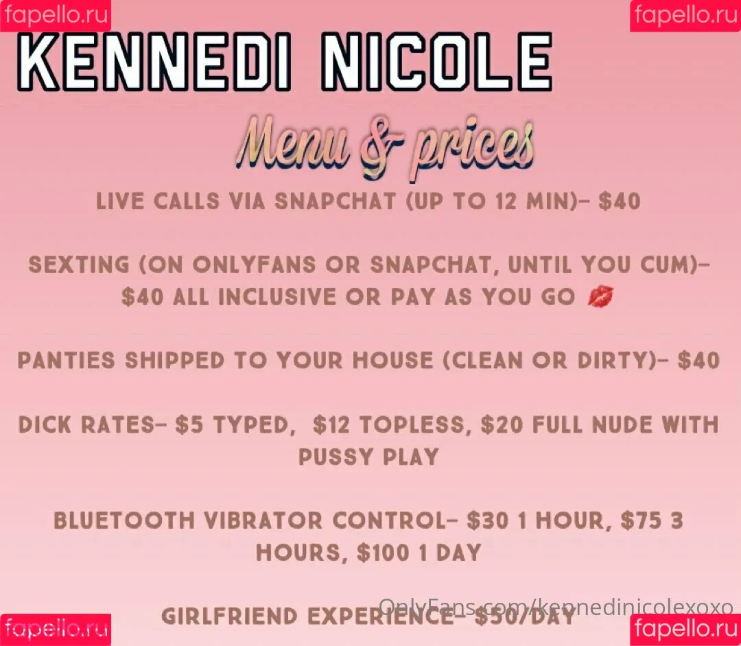 kennedinicolexoxo Onlyfans Photo Gallery 