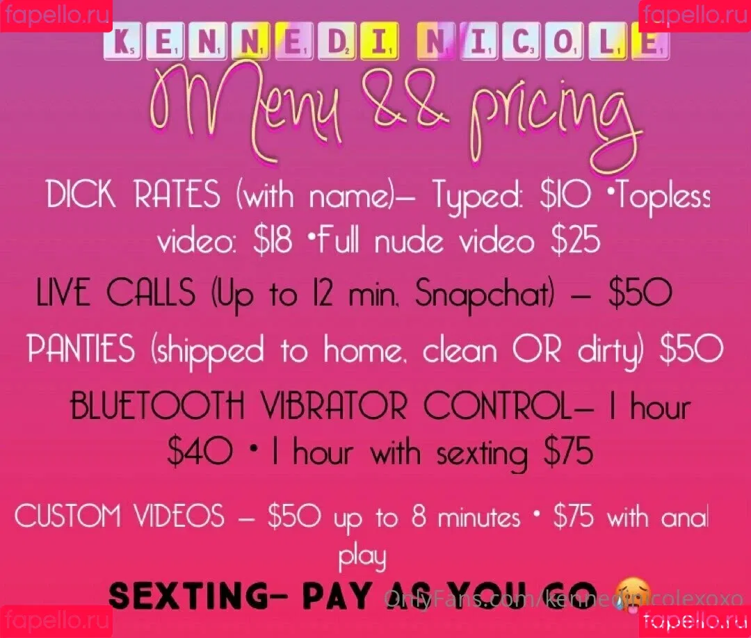 kennedinicolexoxo Onlyfans Photo Gallery 