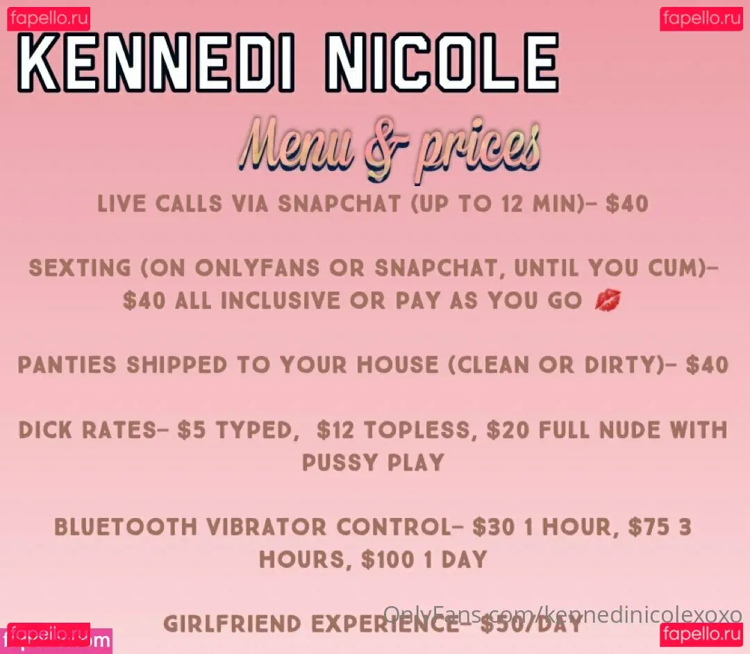 kennedinicolexoxo Onlyfans Photo Gallery 