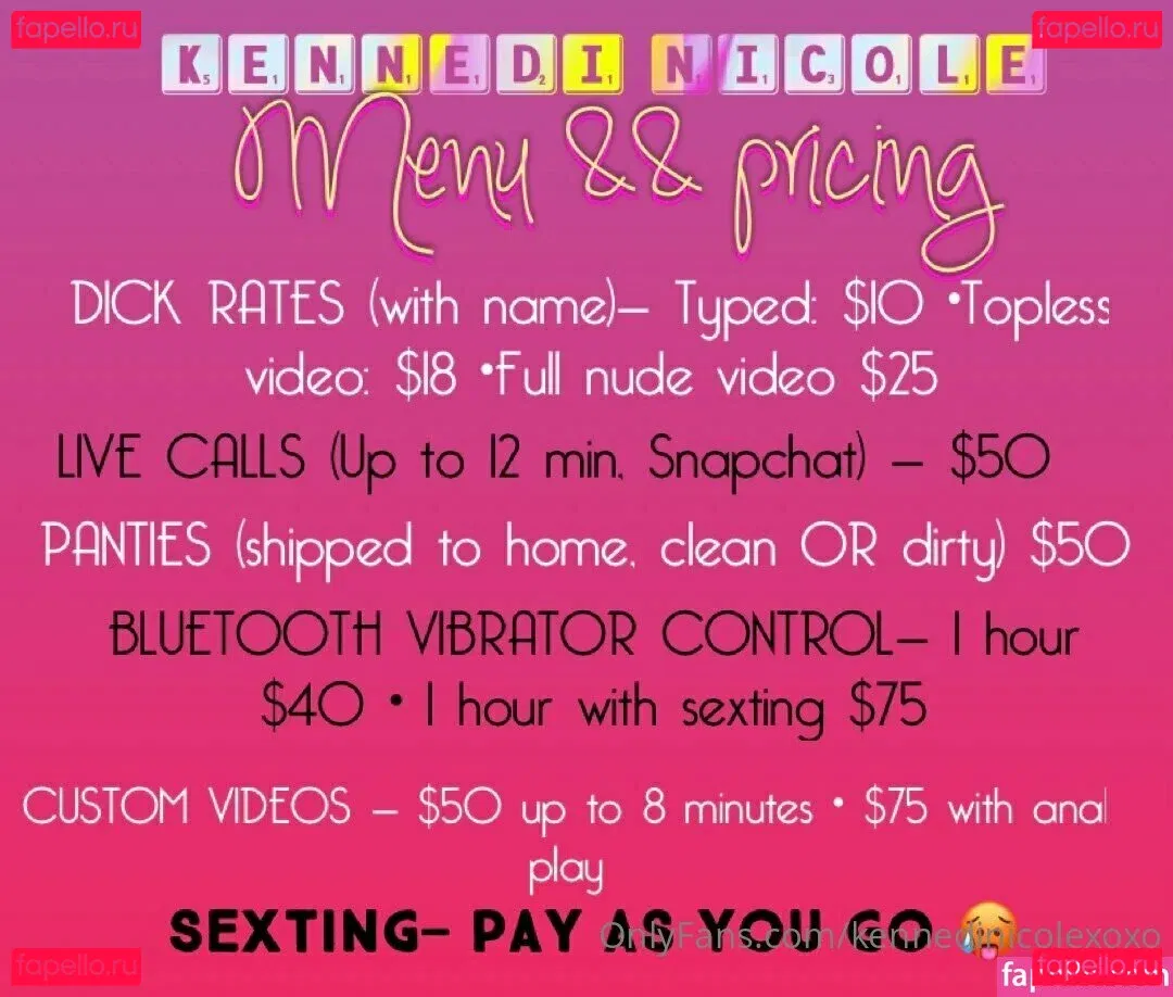 kennedinicolexoxo Onlyfans Photo Gallery 