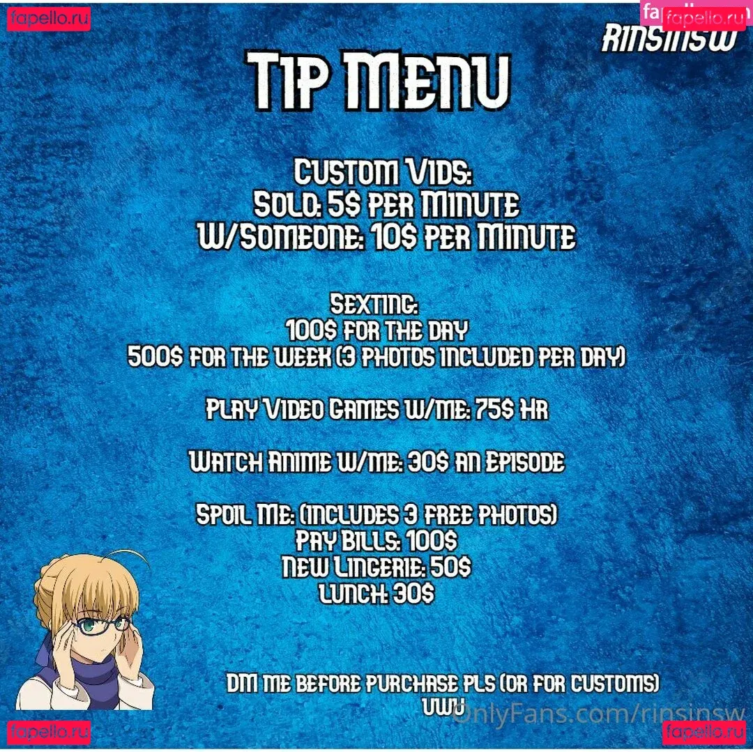 RinSinSW Onlyfans Photo Gallery 