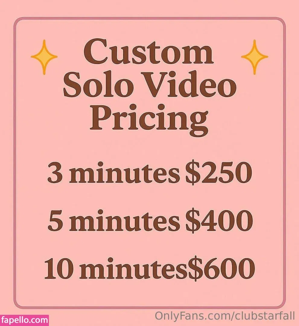 clubstarfall Onlyfans Photo Gallery 