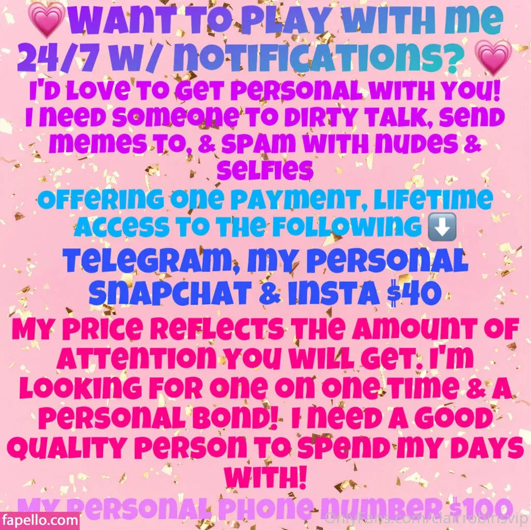 clairrobinsvip Onlyfans Photo Gallery 