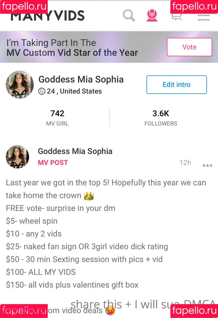 freegoddessmia Onlyfans Photo Gallery 