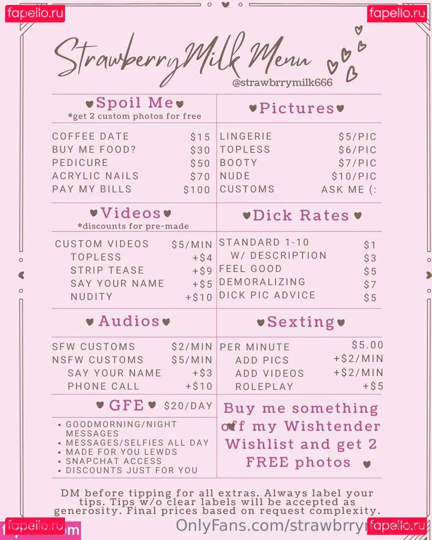 strawbrrymilk Onlyfans Photo Gallery 