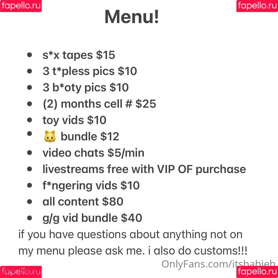 itsbabieh Onlyfans Photo Gallery 