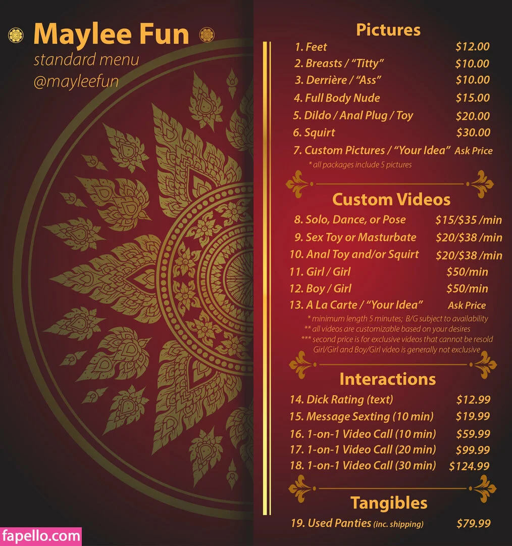 mayleefun Onlyfans Photo Gallery 