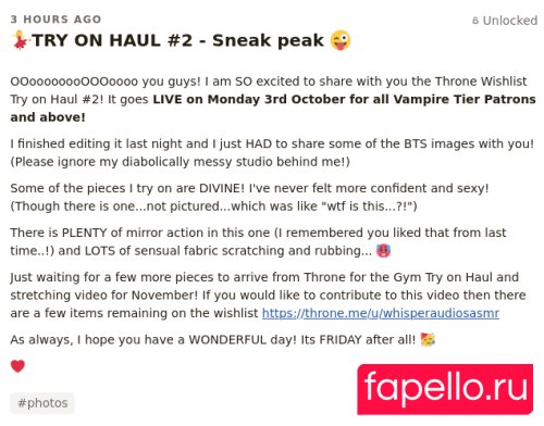 WhisperAudios ASMR Onlyfans Photo Gallery 