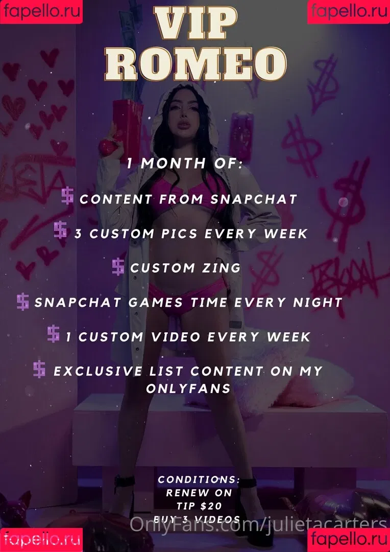 julietacarters Onlyfans Photo Gallery 