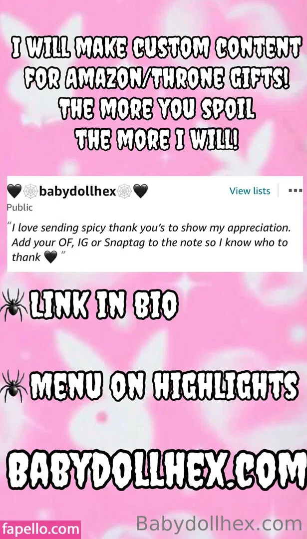 babydollhex Onlyfans Photo Gallery 