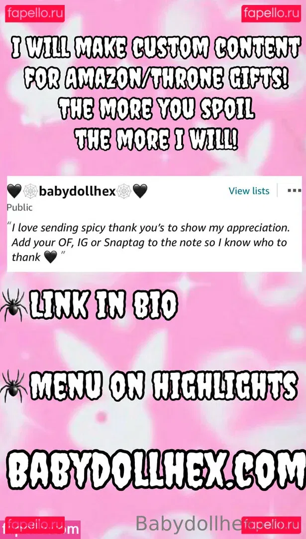 babydollhex Onlyfans Photo Gallery 