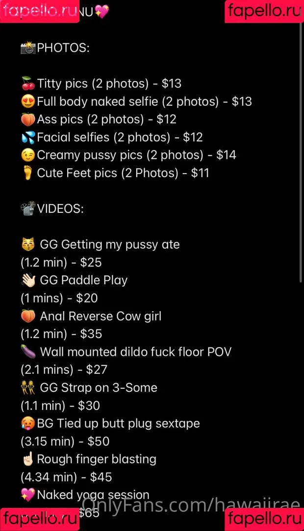 hawaiirae Onlyfans Photo Gallery 
