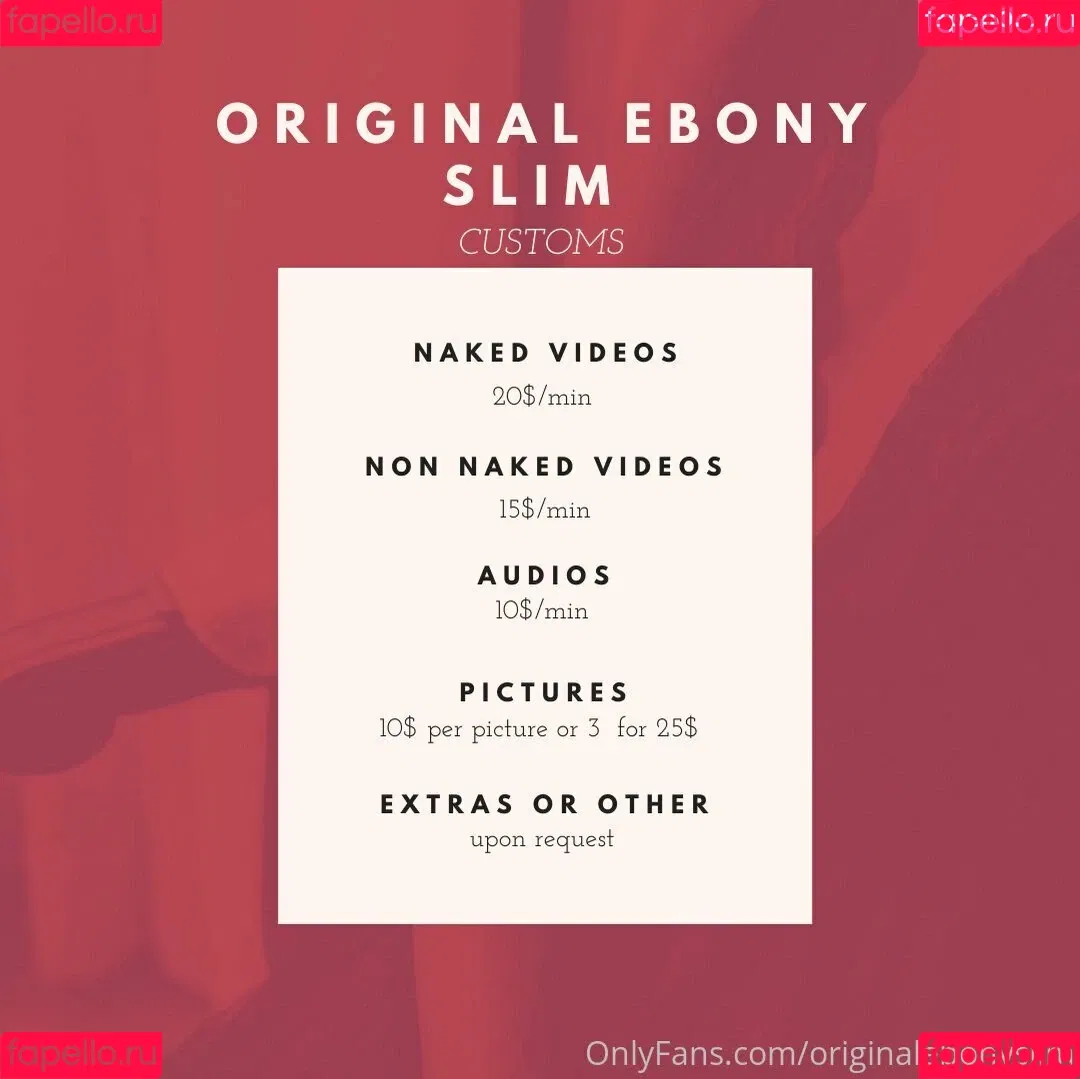 originalebonyslim Onlyfans Photo Gallery 