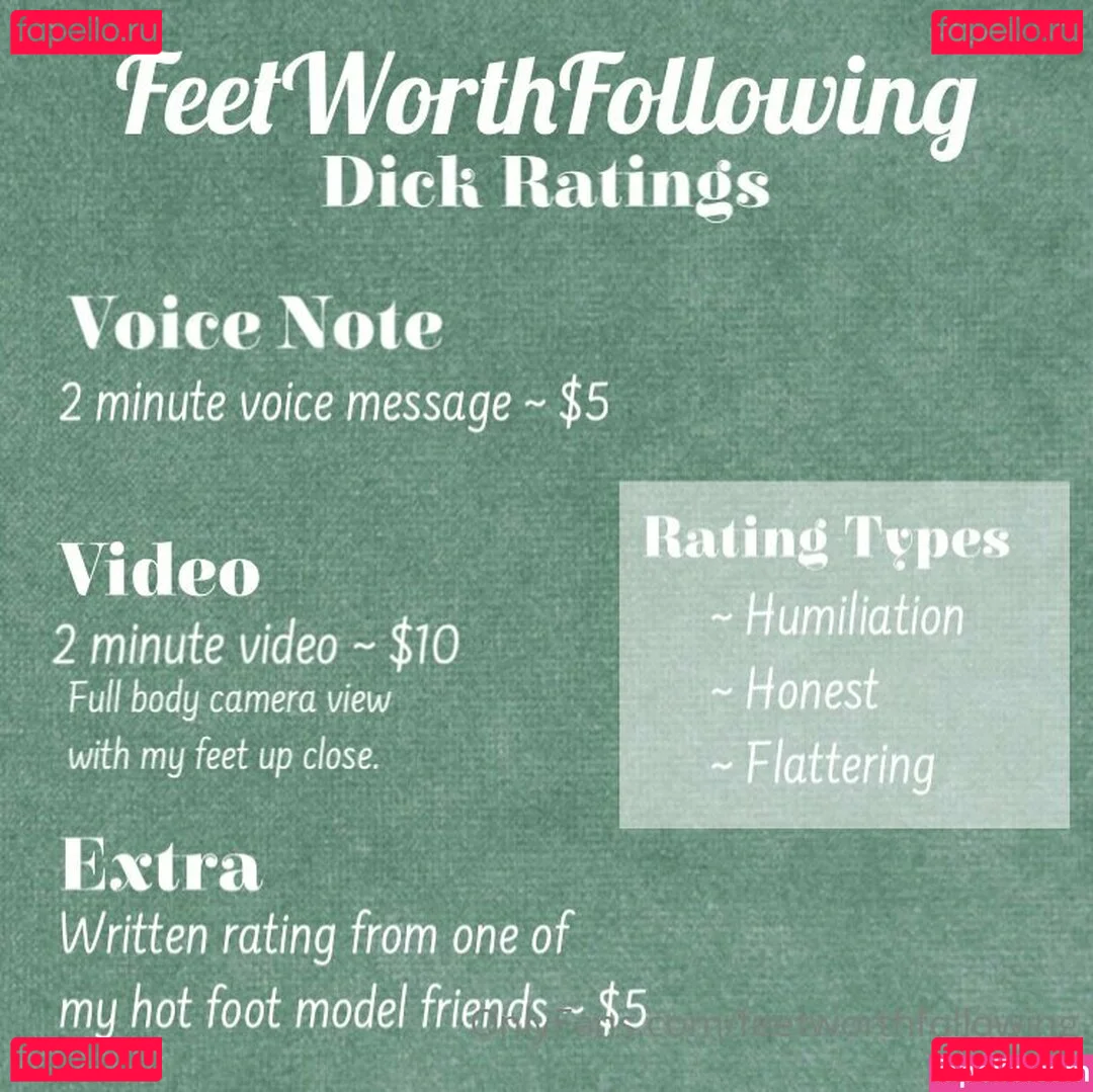 feetworthfollowing Onlyfans Photo Gallery 