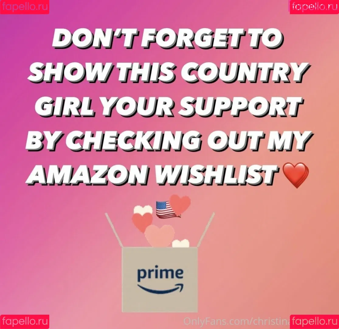Country Christina Onlyfans Photo Gallery 