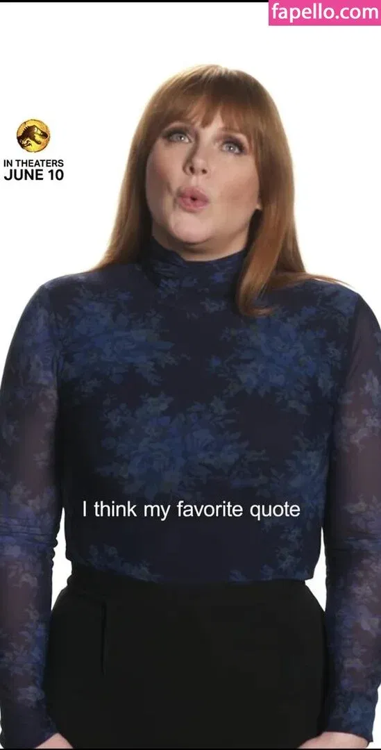 Bryce Dallas Howard Onlyfans Photo Gallery 