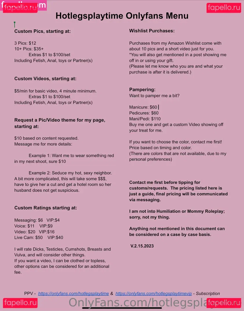 hotlegsplaytime Onlyfans Photo Gallery 