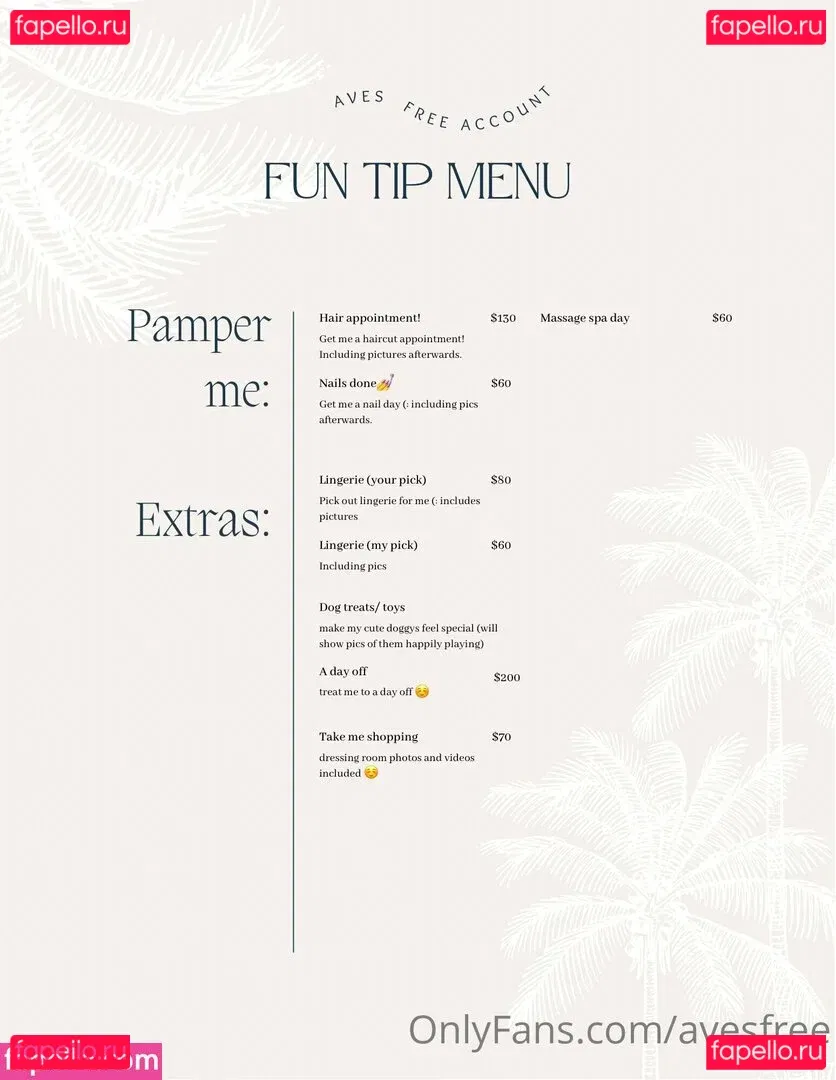 Avesfree Onlyfans Photo Gallery 