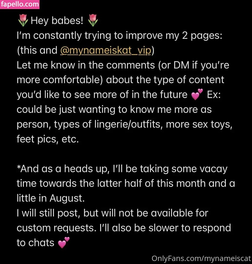 mynameiscat Onlyfans Photo Gallery 