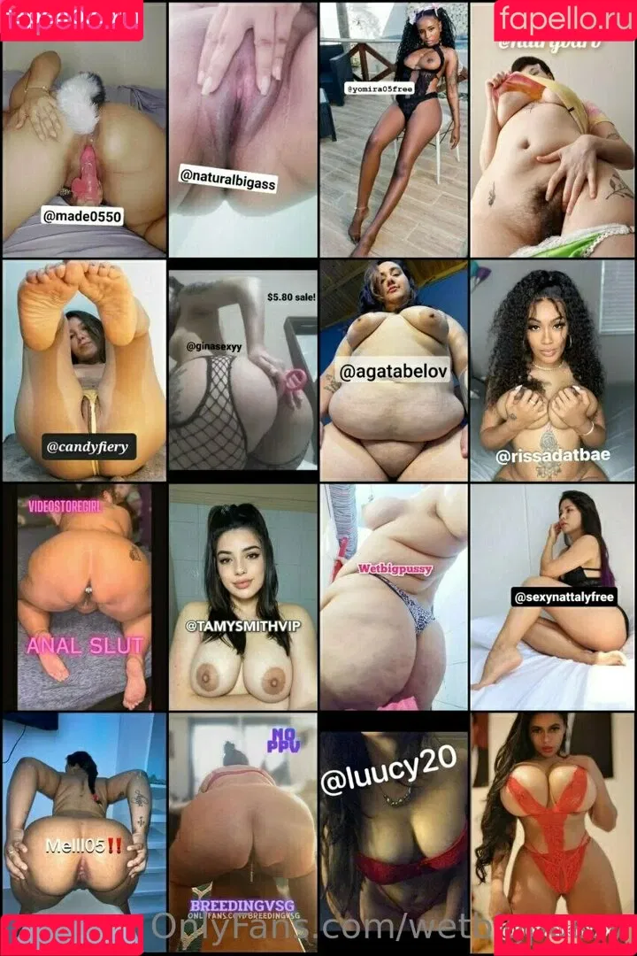 wetbigpussy Onlyfans Photo Gallery 