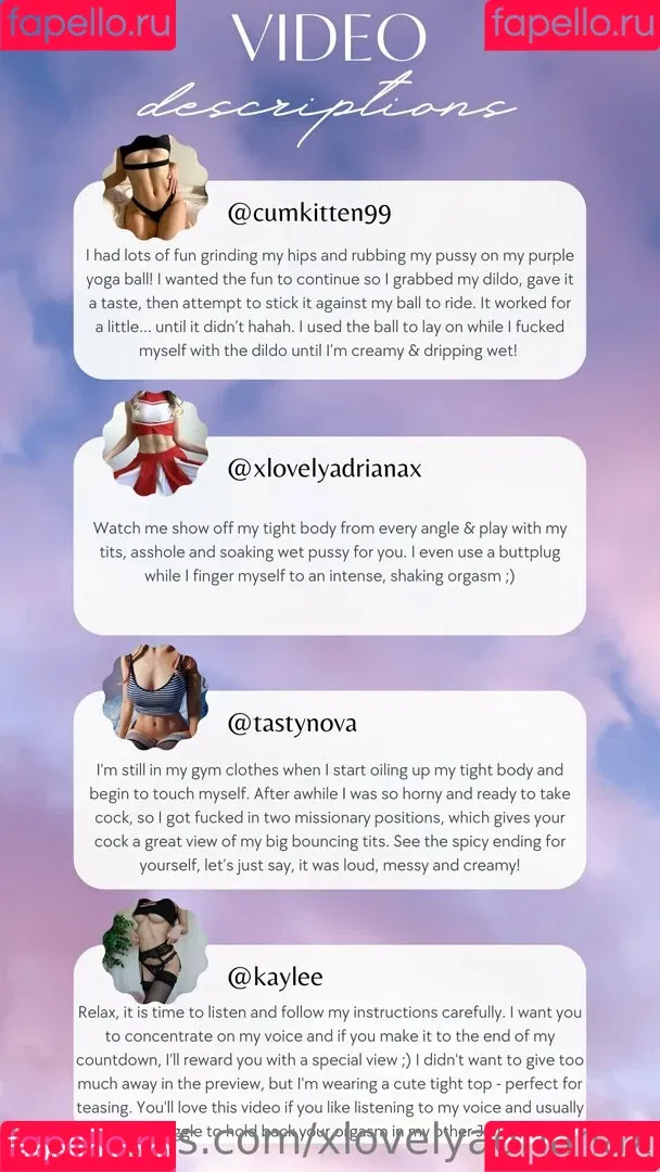 xlovelyadrianax Onlyfans Photo Gallery 