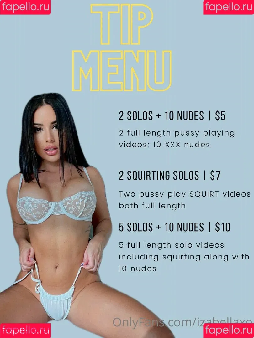 izabellaxo Onlyfans Photo Gallery 