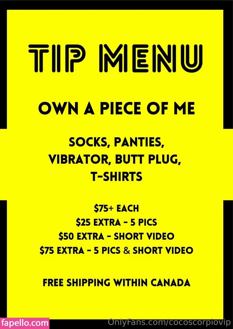 Cocoscorpio Onlyfans Photo Gallery 