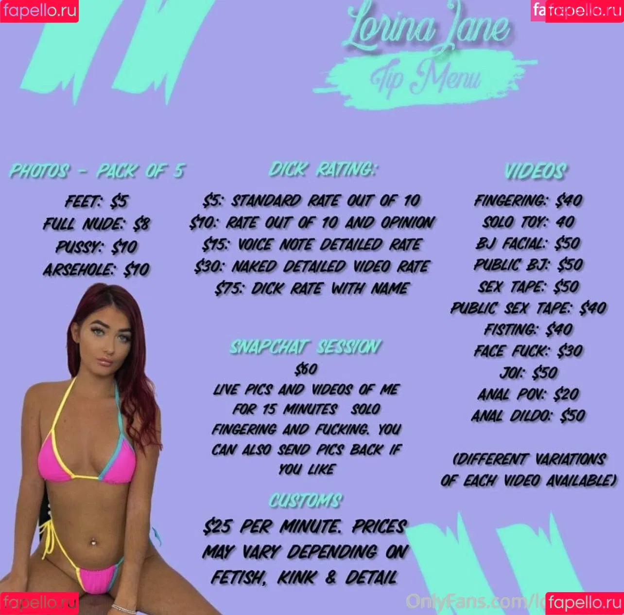 lorinajane Onlyfans Photo Gallery 