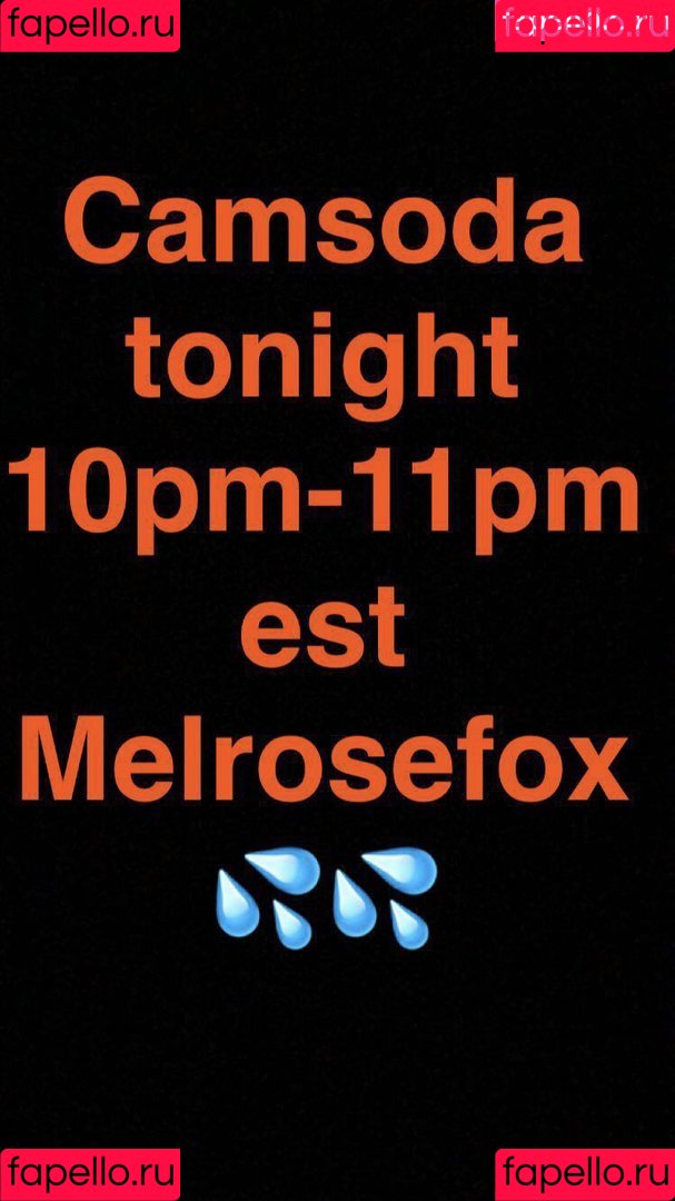 Melrosefox Onlyfans Photo Gallery 