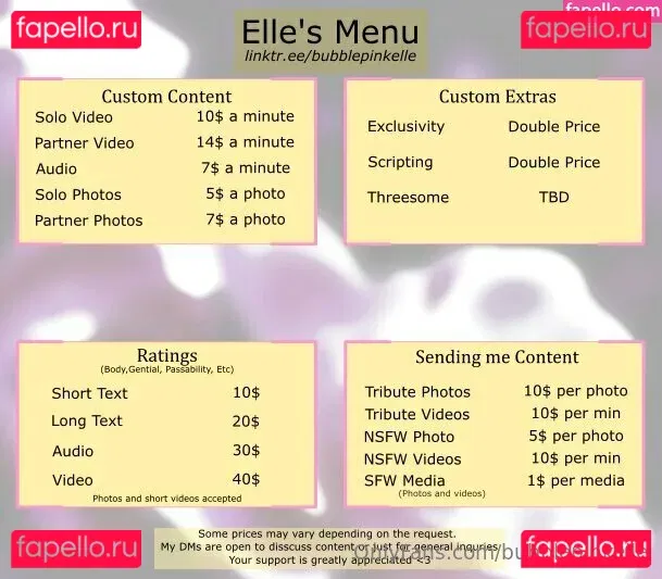 Bubblepinkelle Onlyfans Photo Gallery 