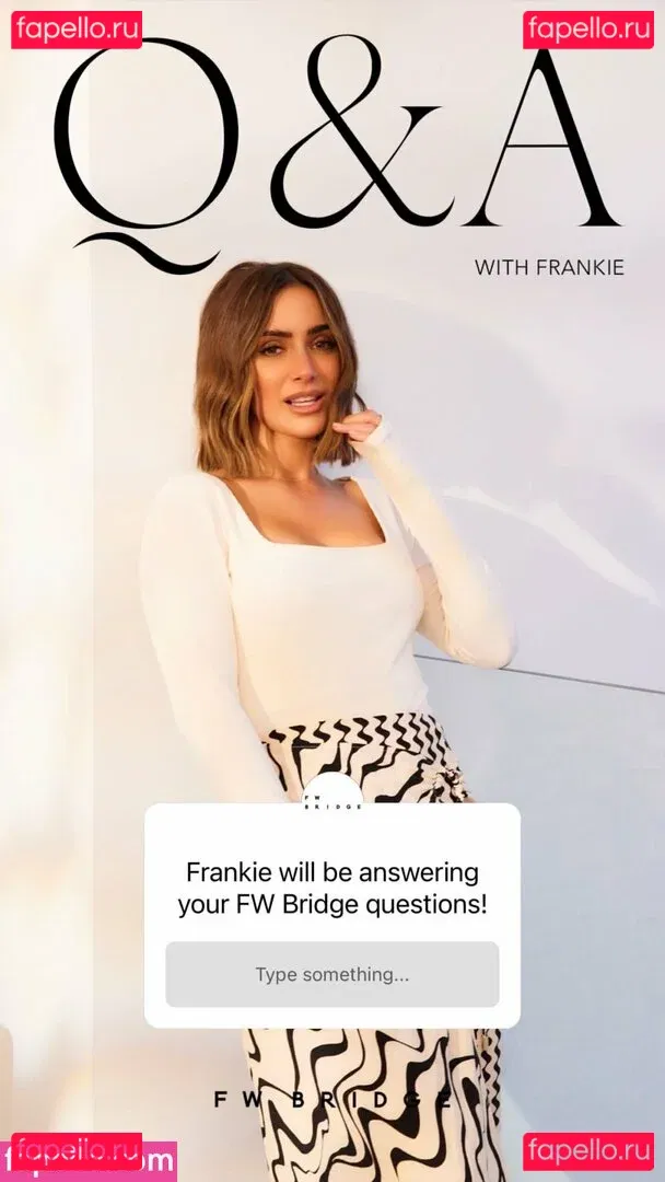 Frankie Bridge Onlyfans Photo Gallery 
