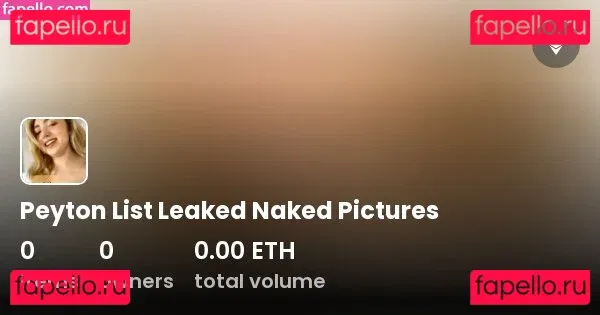 Peyton List Onlyfans Photo Gallery 