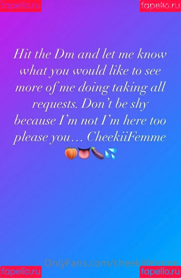 cheekiifemme Onlyfans Photo Gallery 
