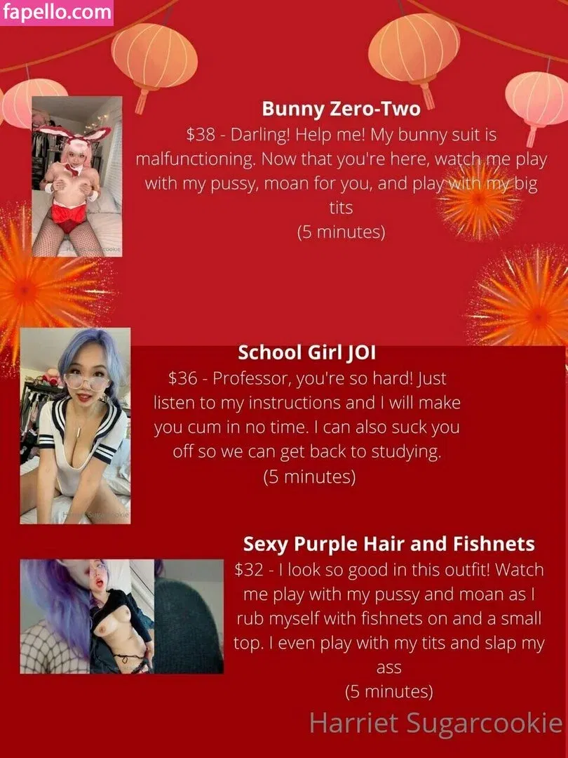 Harriet Sugarcookie Onlyfans Photo Gallery 