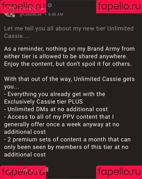 Cassie Lee Onlyfans Photo Gallery 