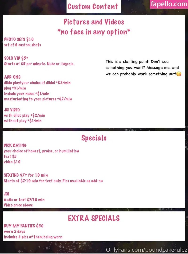 poundcakerulez Onlyfans Photo Gallery 