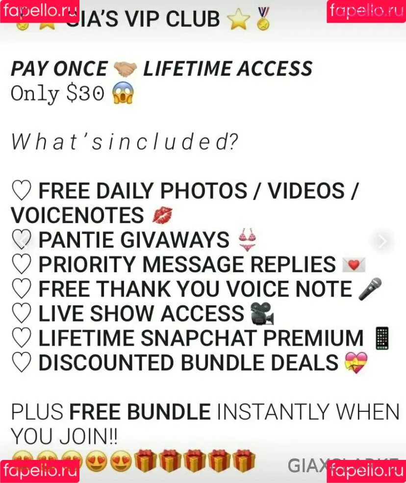 giaxclarke Onlyfans Photo Gallery 