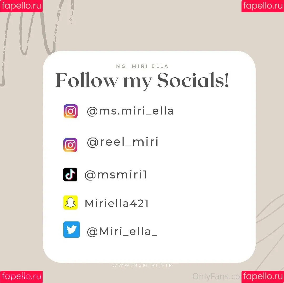 Miri_Ella Onlyfans Photo Gallery 