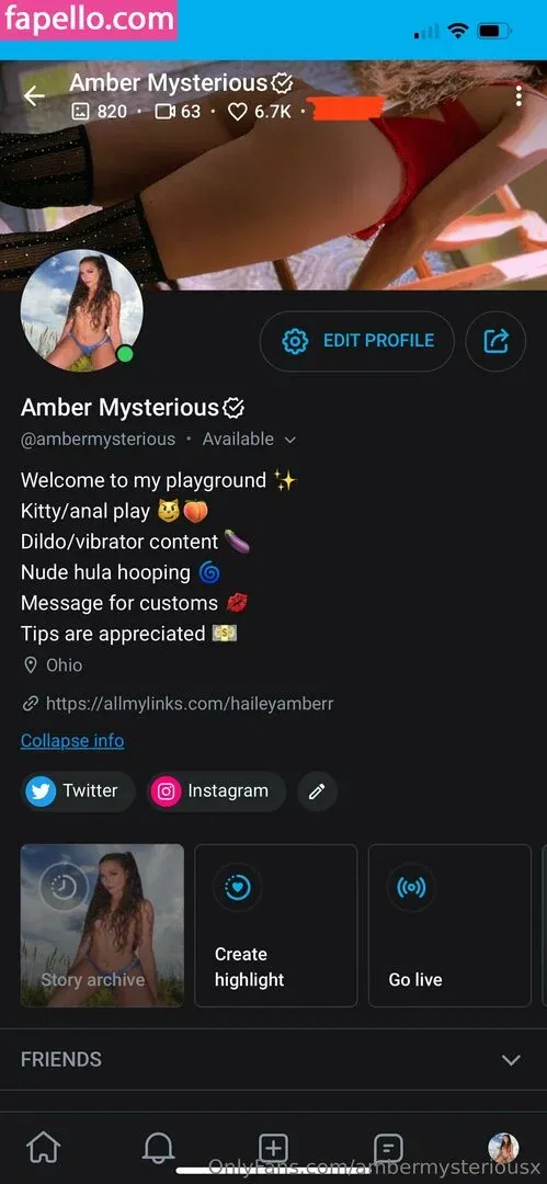ambermysteriousx Onlyfans Photo Gallery 