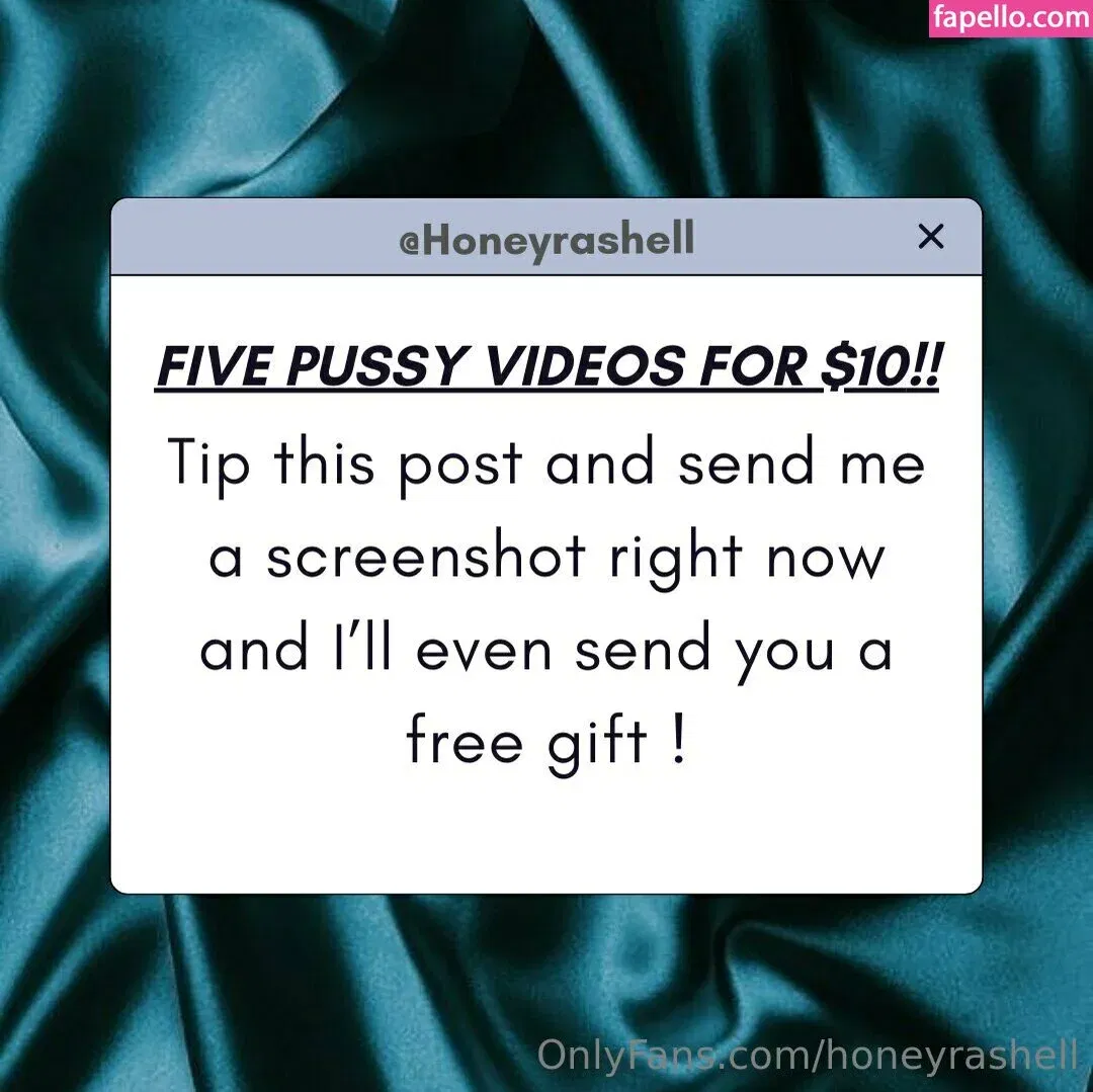 honeyrashell Onlyfans Photo Gallery 