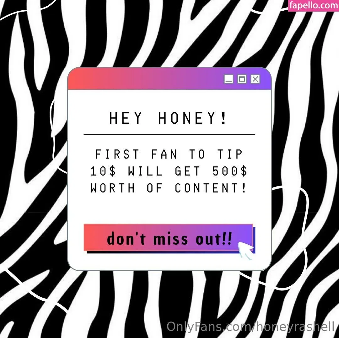 honeyrashell Onlyfans Photo Gallery 