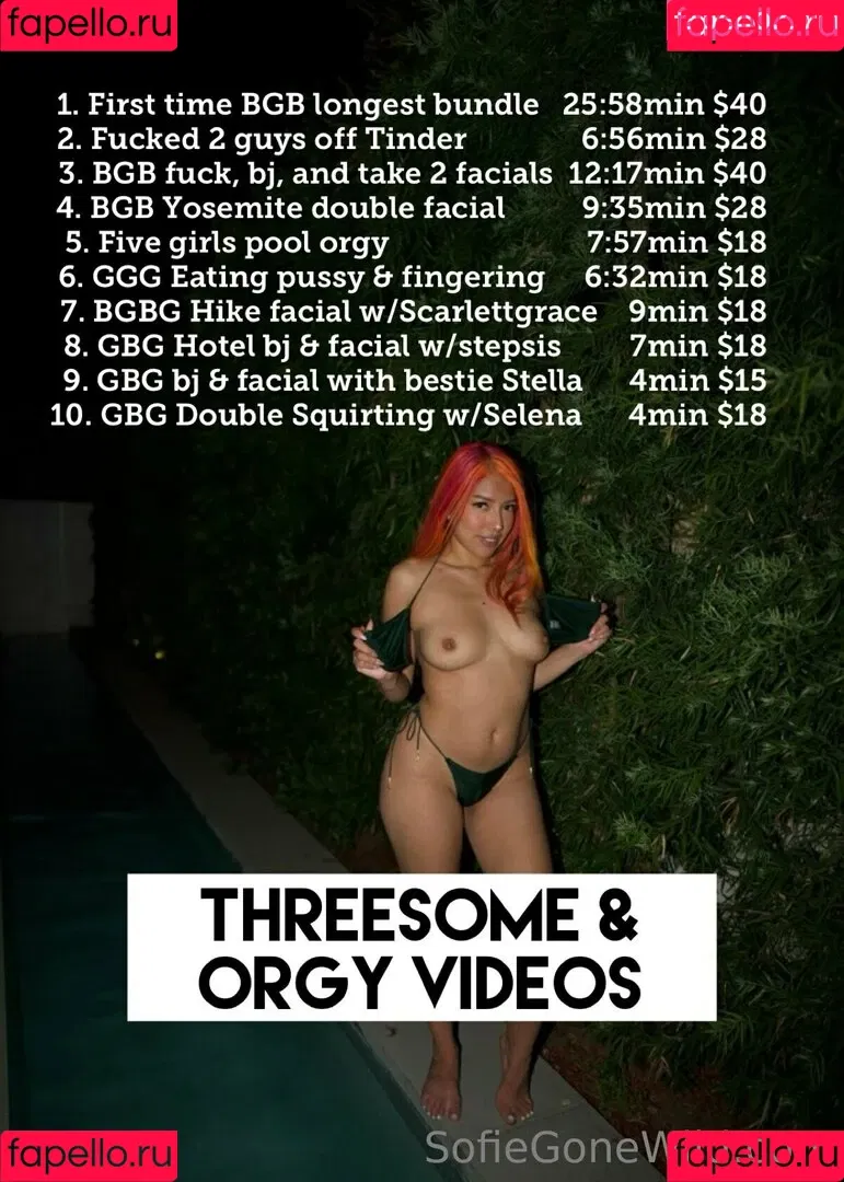 Sofiegonewild Onlyfans Photo Gallery 