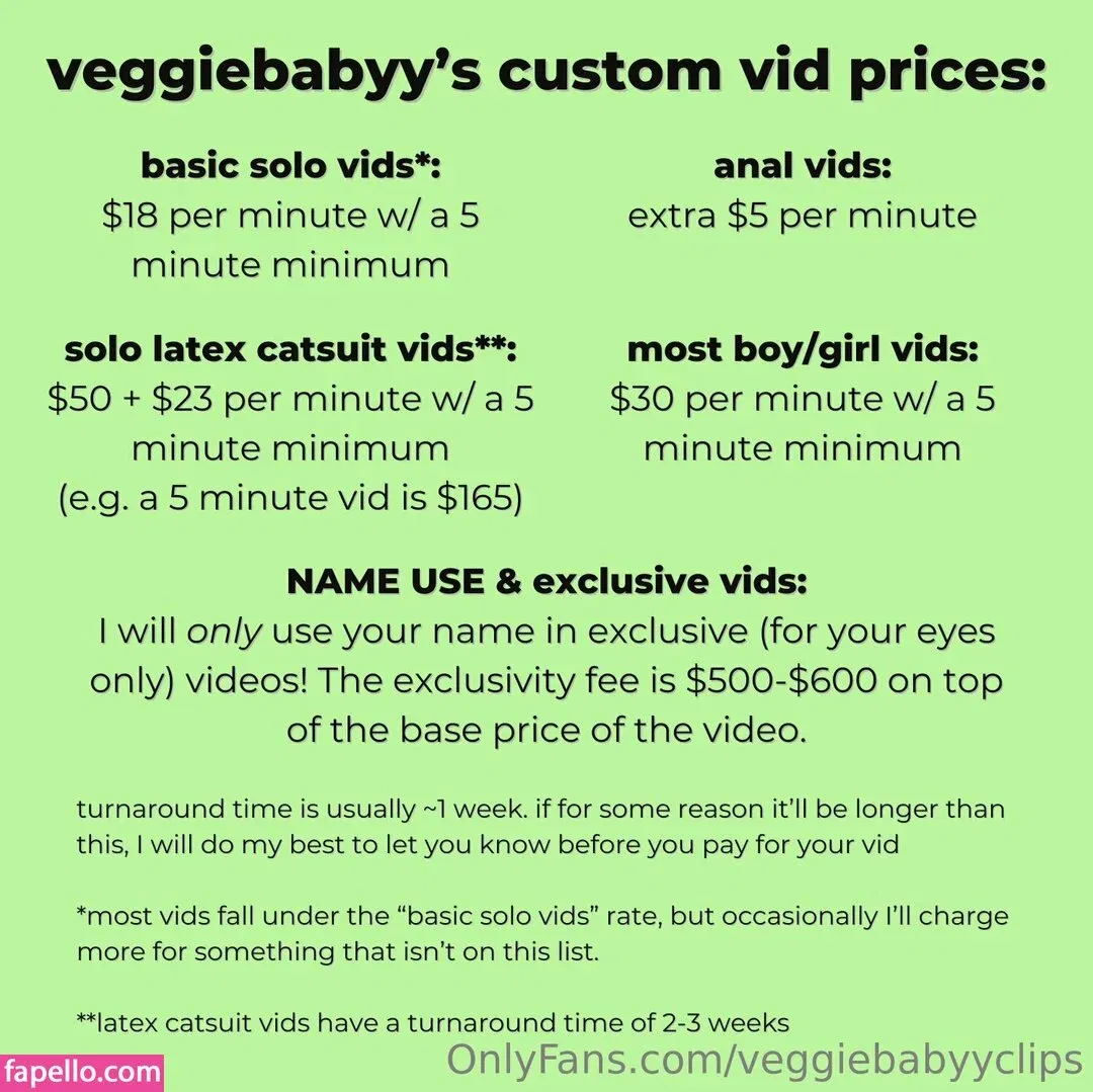veggiebabyyclips Onlyfans Photo Gallery 
