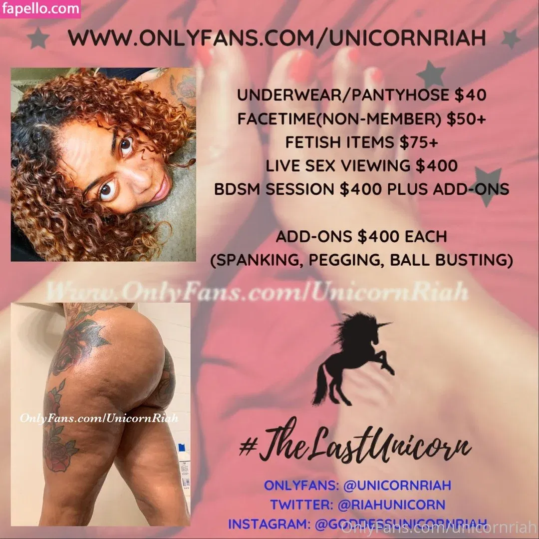 Unicornriah Onlyfans Photo Gallery 