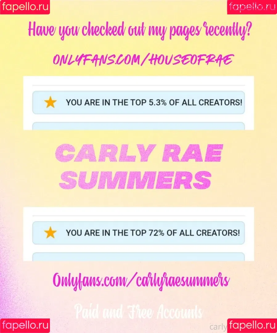 carlyraesummers Onlyfans Photo Gallery 
