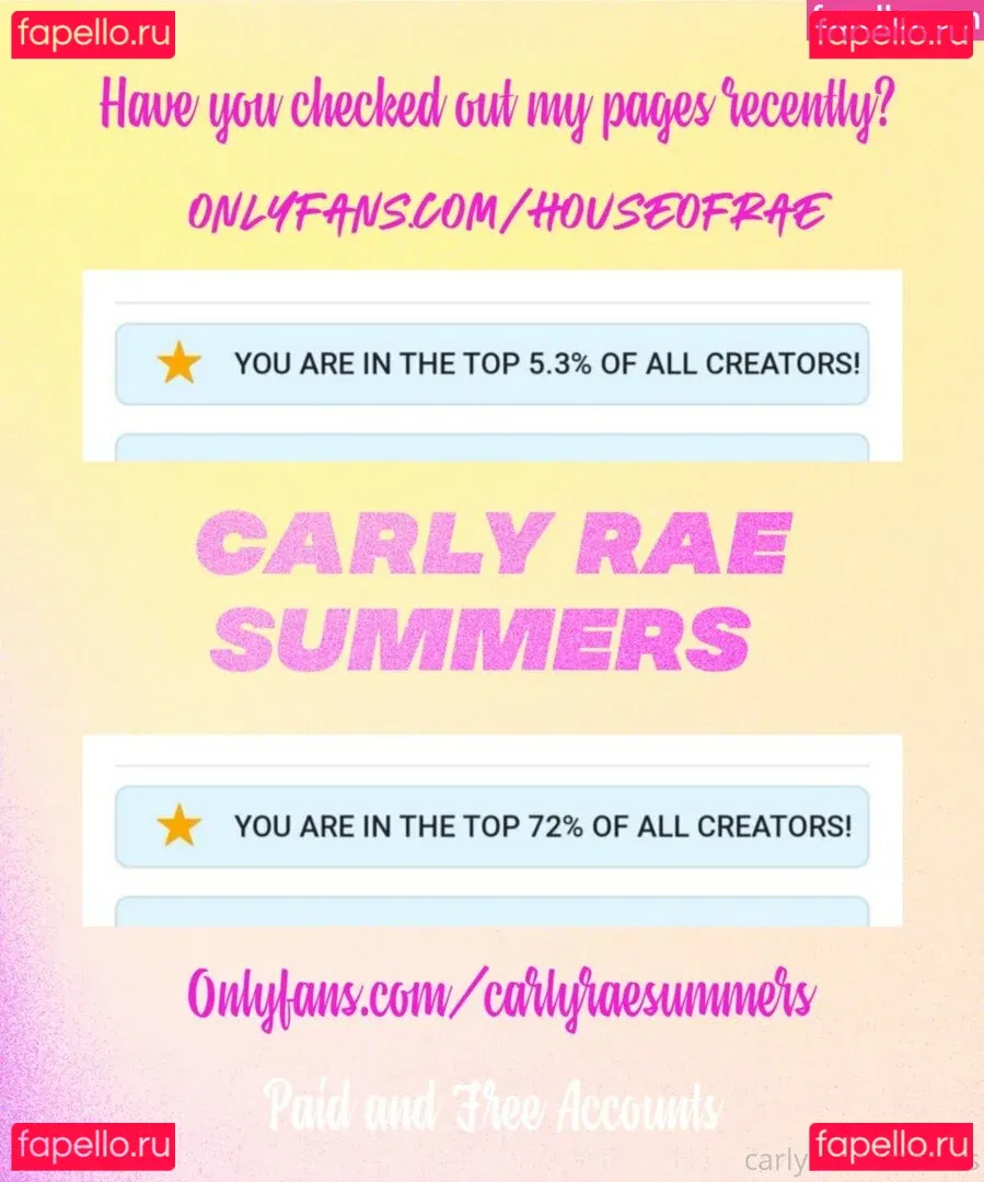carlyraesummers Onlyfans Photo Gallery 