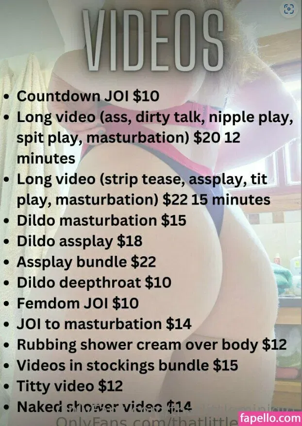 Thatlittleminigirl Onlyfans Photo Gallery 