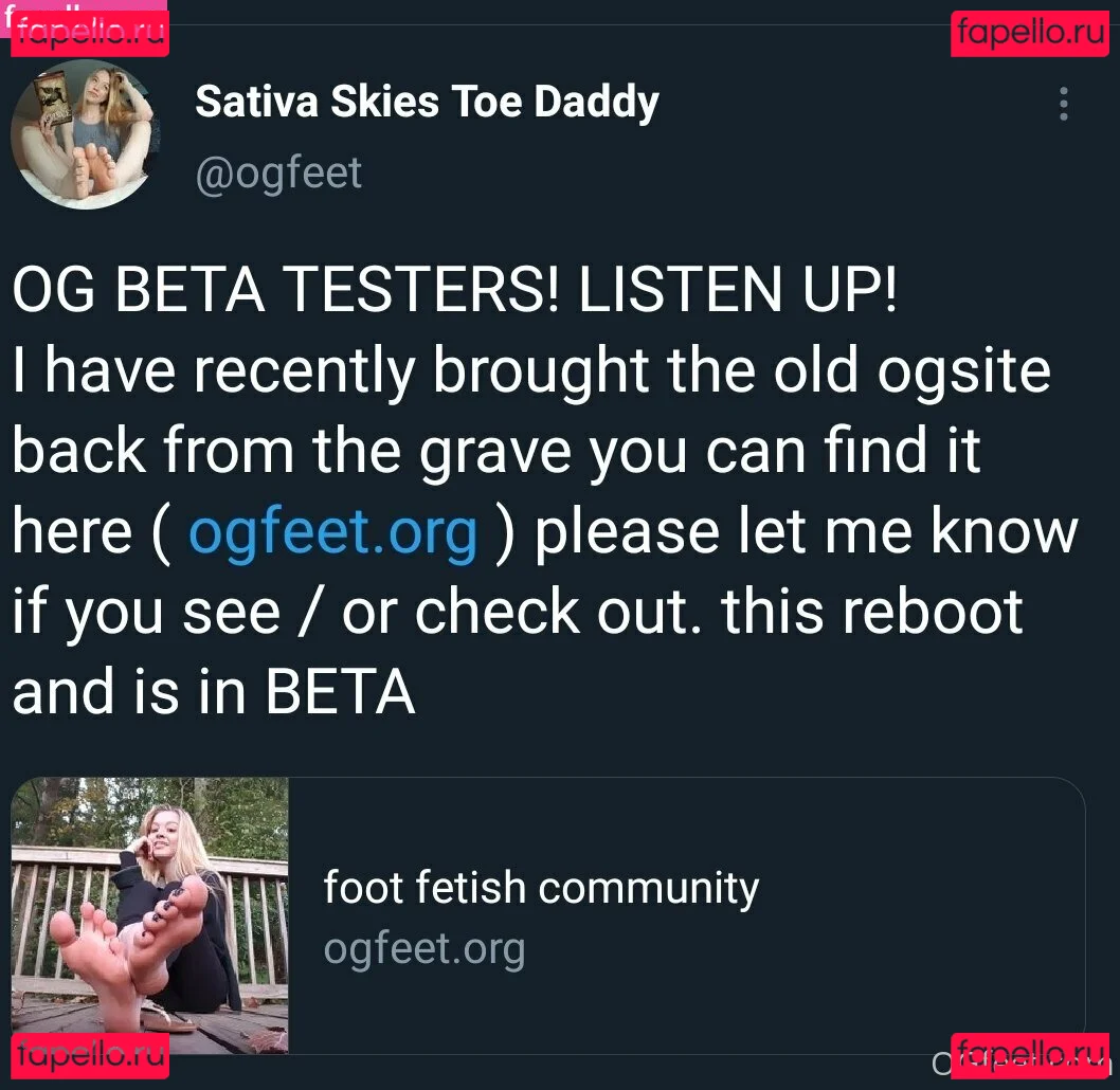 ogfeet Onlyfans Photo Gallery 