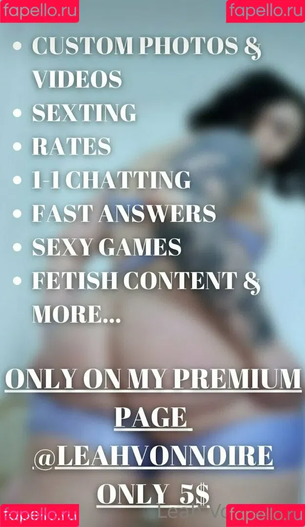 leahvonnoirefree Onlyfans Photo Gallery 